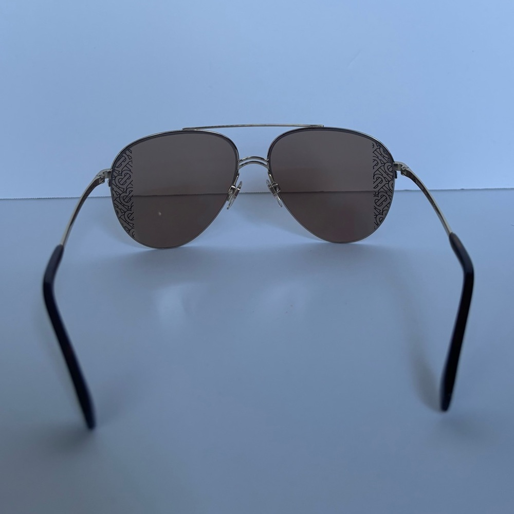 New Burberry Gold and Brown Sunglasses - Picture 3 of 5